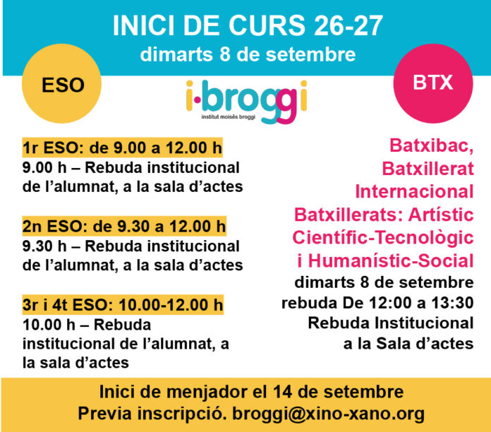 INICI DE CURS 26-27
